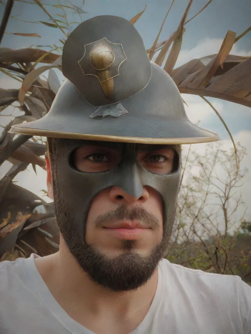 aiin the style of Warrior armored helmet with emblem HD anime epic artistic style 1