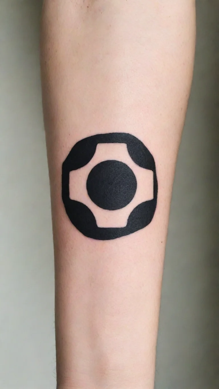 aiin the style of arm tatoo simple clean minimalist artistic style 1