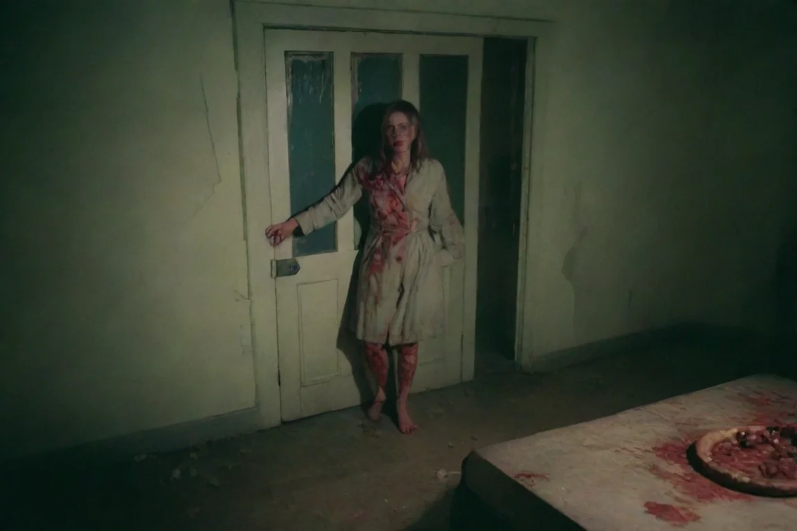 in the style of color film epic quality stunning dark horror vibe zombie movie neutral tones  artistic style 1