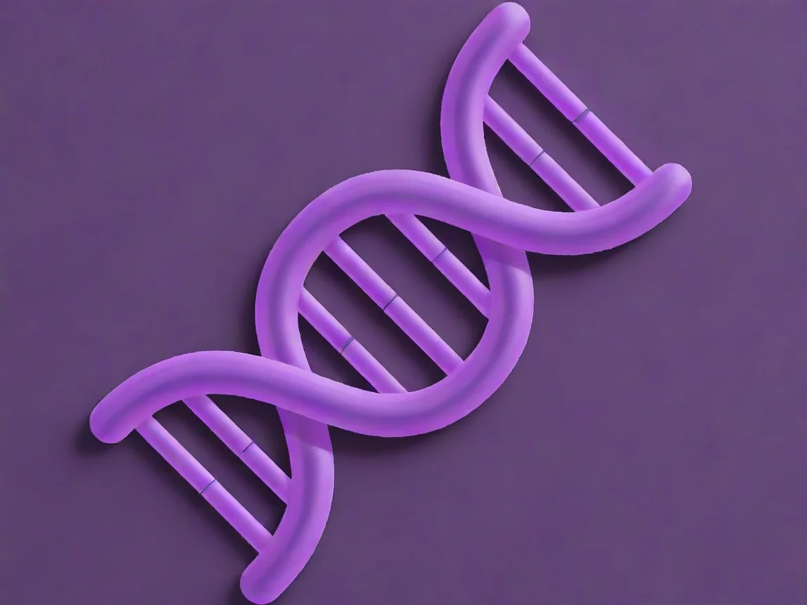 aiin the style of dna double helix clean logo puples futuristic icon artistic style 1
