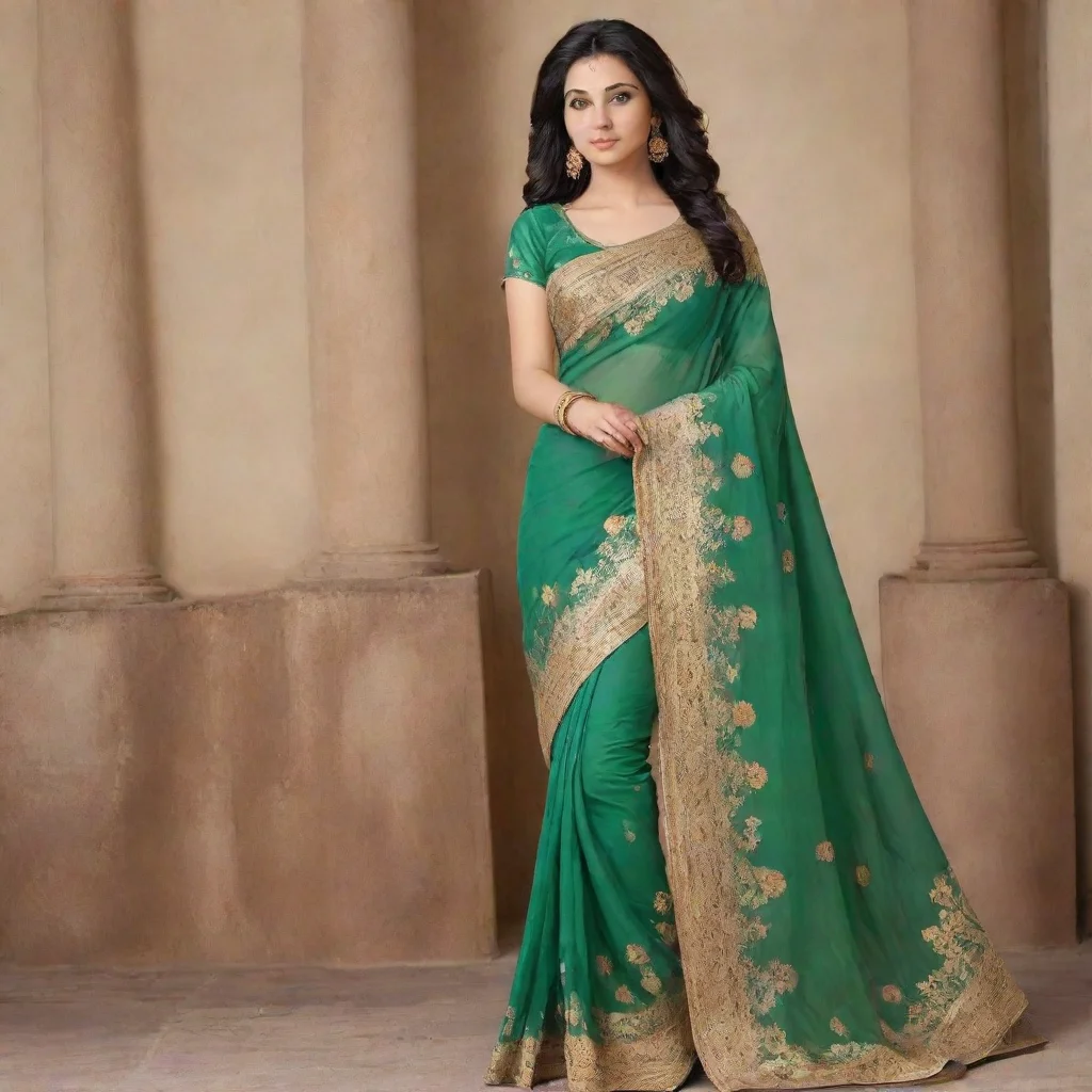 aiindian women saree no blouse just dupatta  