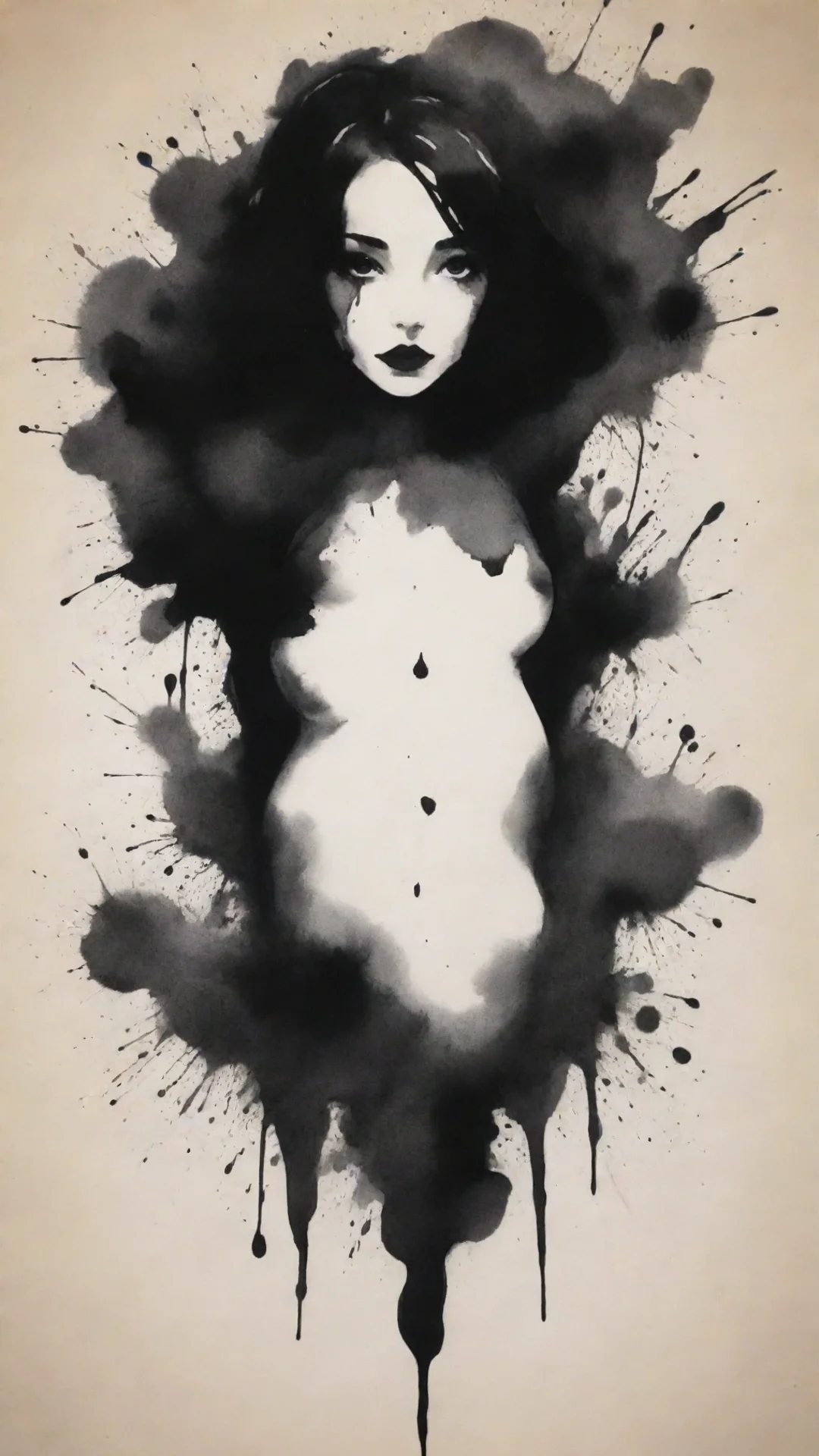 ink blot woman tall