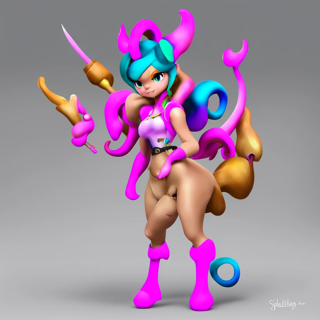 aiinkling from splatoon as a centaur 