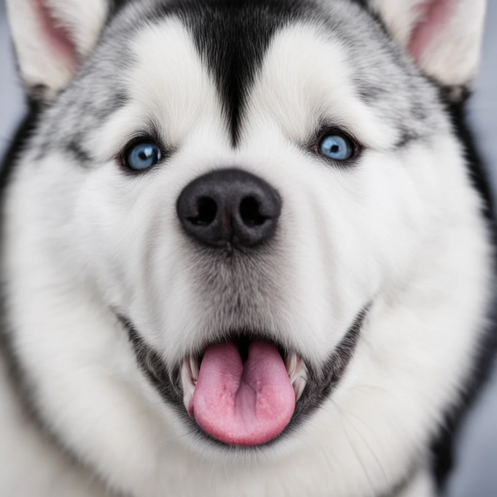 inside siberian husky mouth. amazing awesome portrait 2