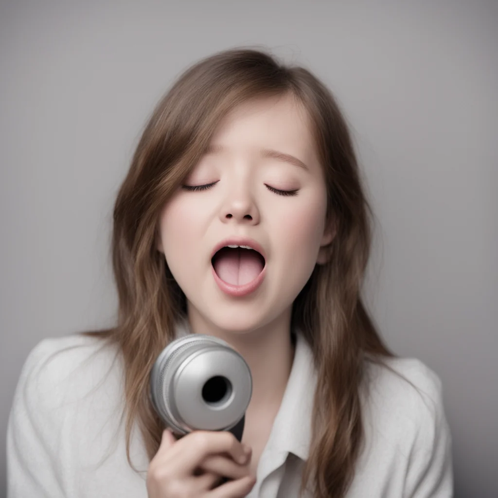 introvert girl singing amazing awesome portrait 2
