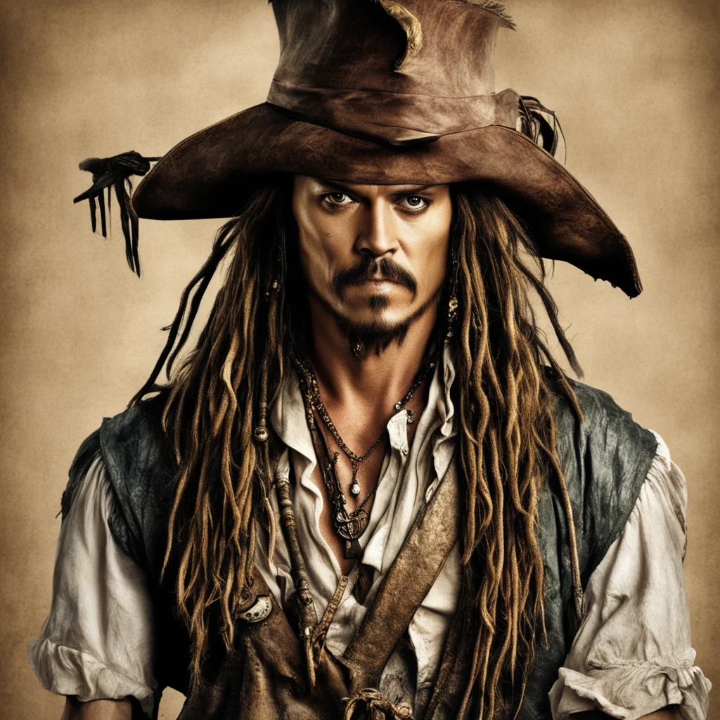 aijack sparrow johnny depp king of pirates gold