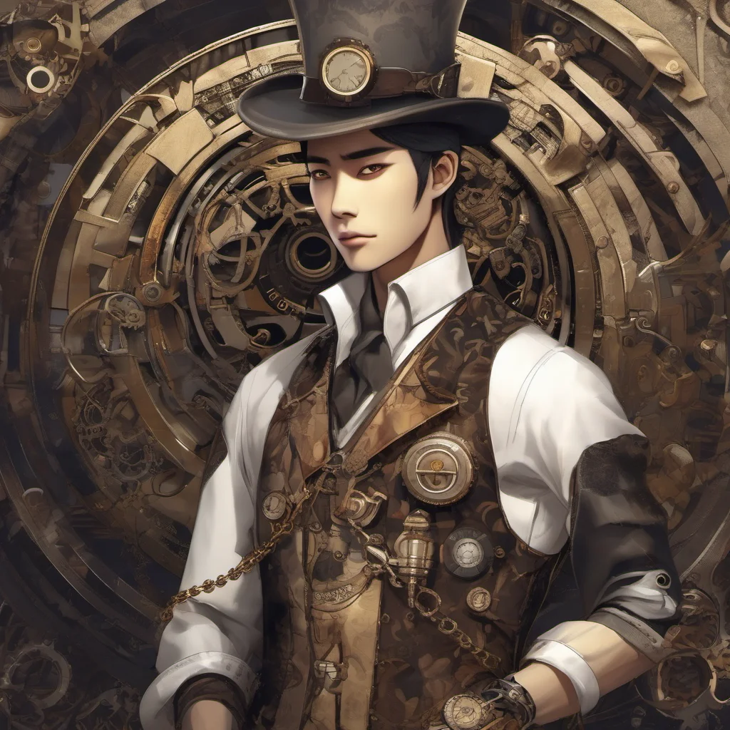 aijapanese steampunk handsome amazing awesome portrait 2