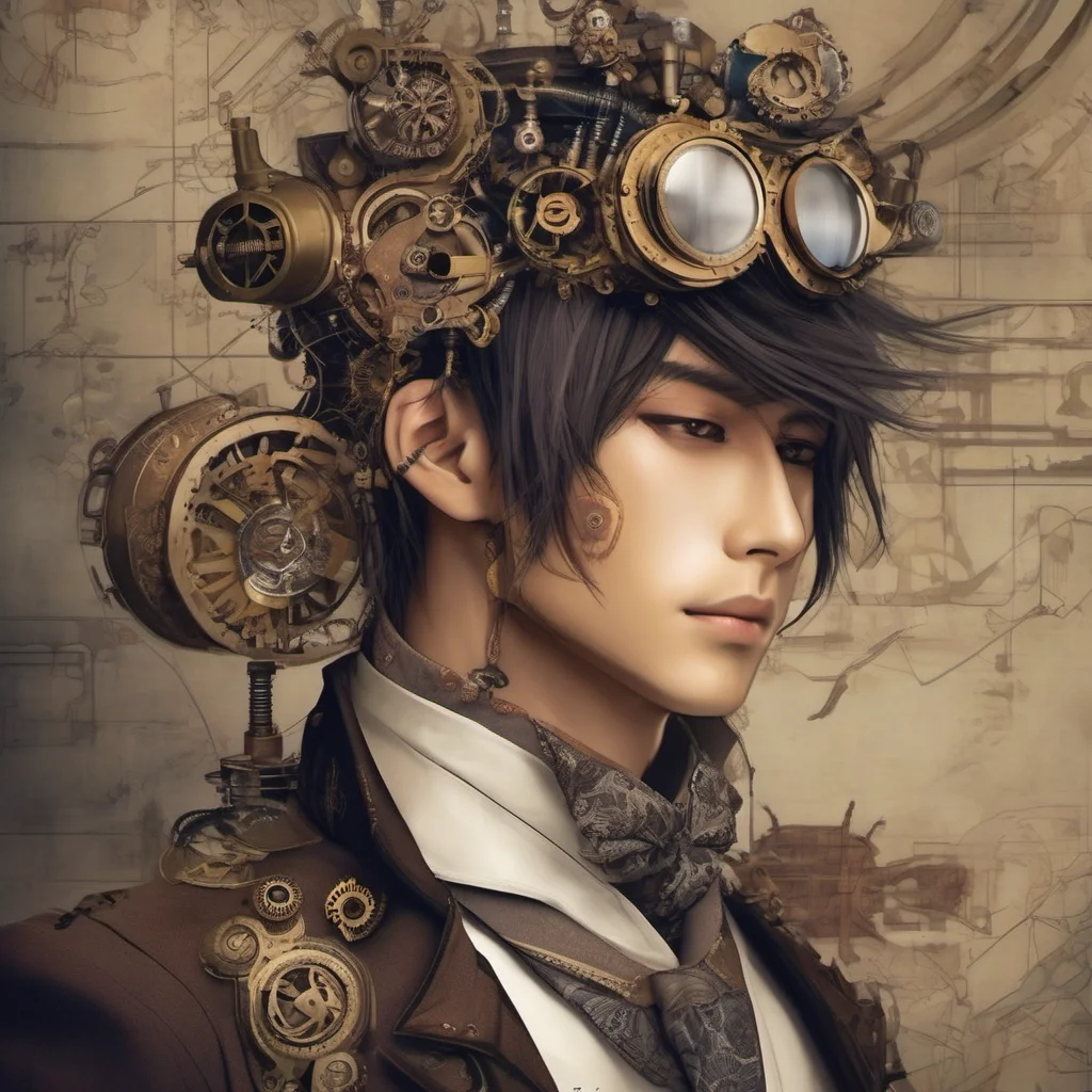 aijapanese steampunk handsome