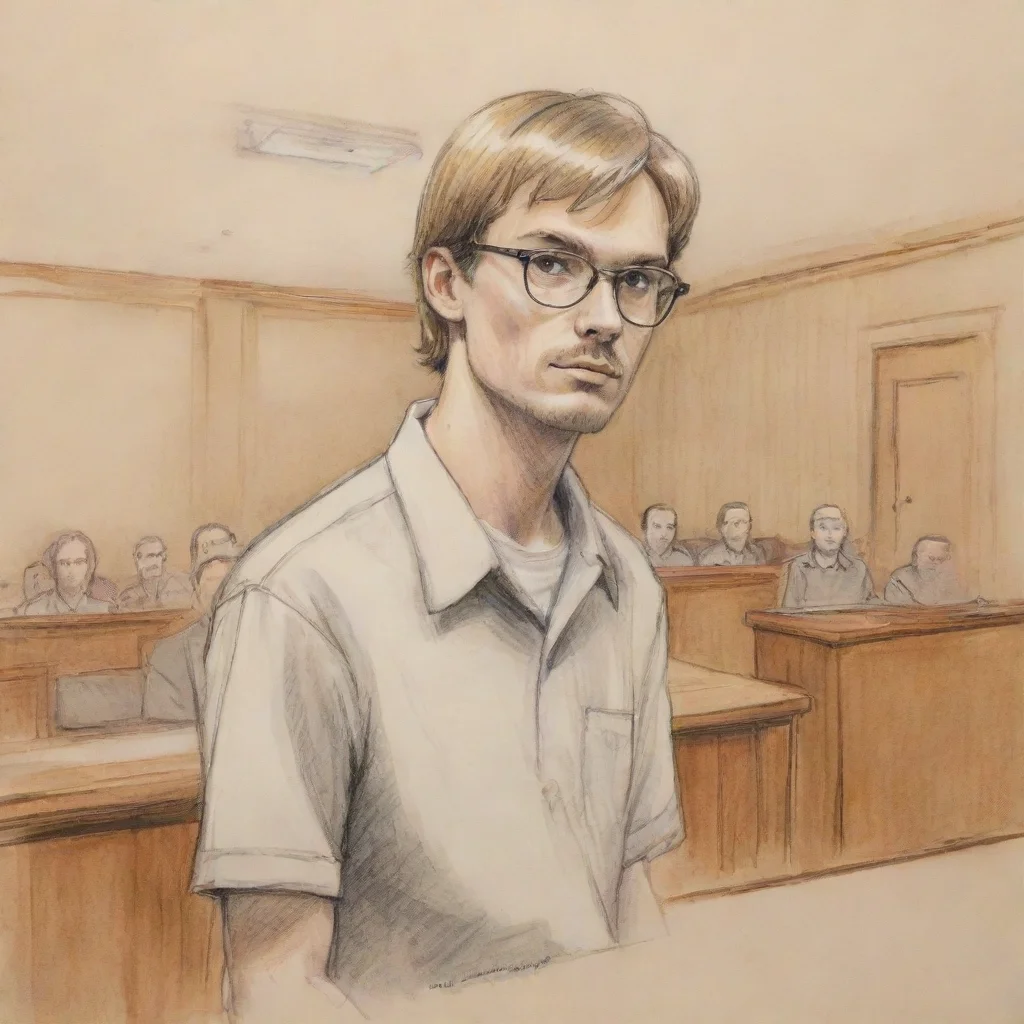 jeffery dahmer court room sketch drawring