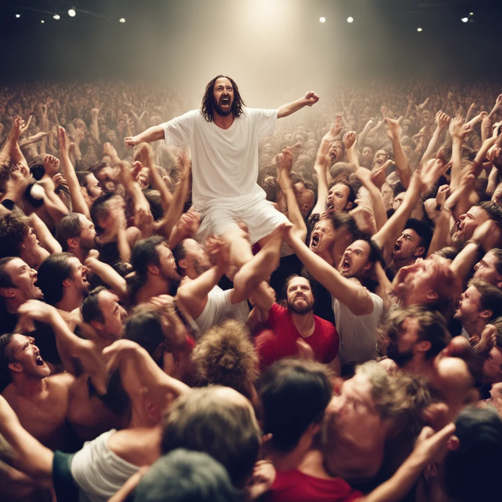 jesus jumping into a mosh pit good looking trending fantastic 1