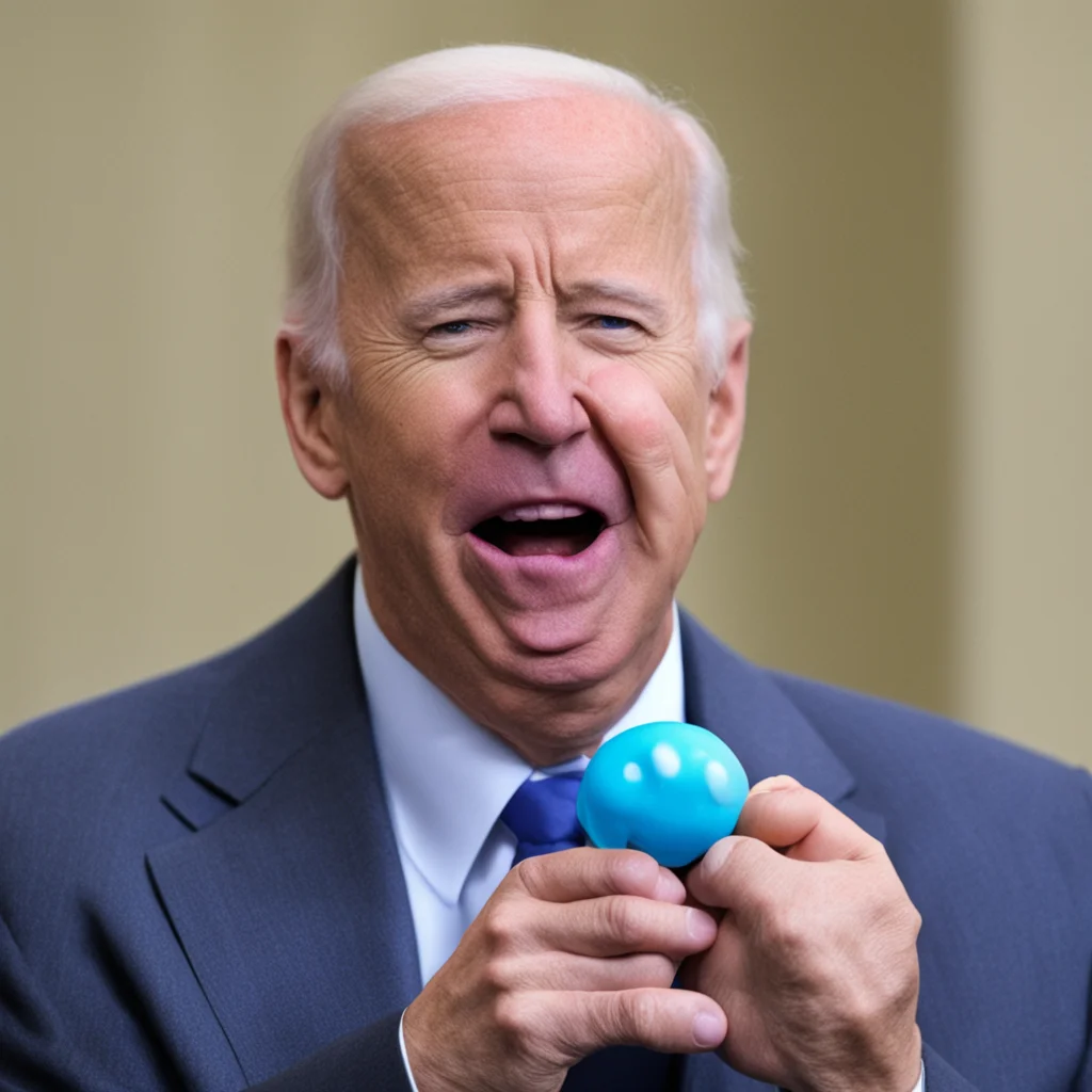 joe biden with pacifier