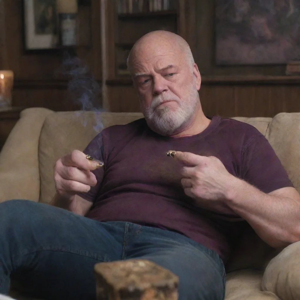 aijohn adams smokin a blunt on the couch with thanos