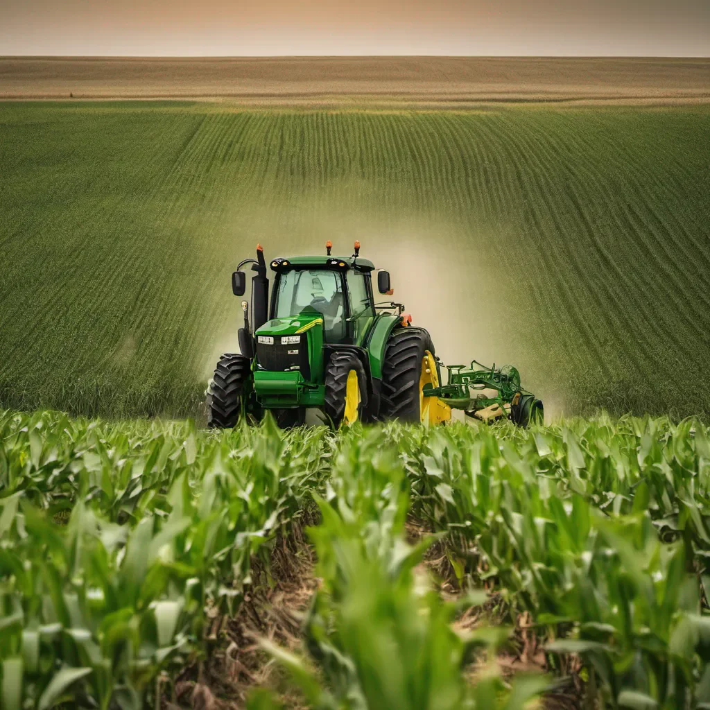 aijohn deere tractor in a corn field good looking trending fantastic 1