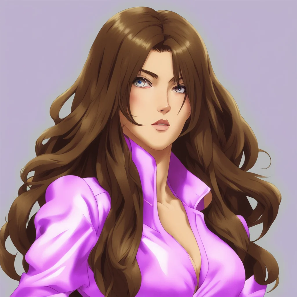 jojo bizarre adventure women long brown hair confident engaging wow artstation art 3