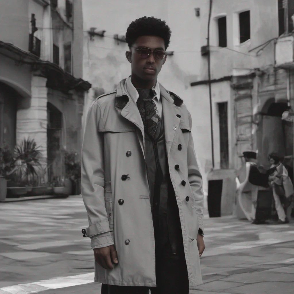 joven con gabardina negra amazing awesome portrait 2