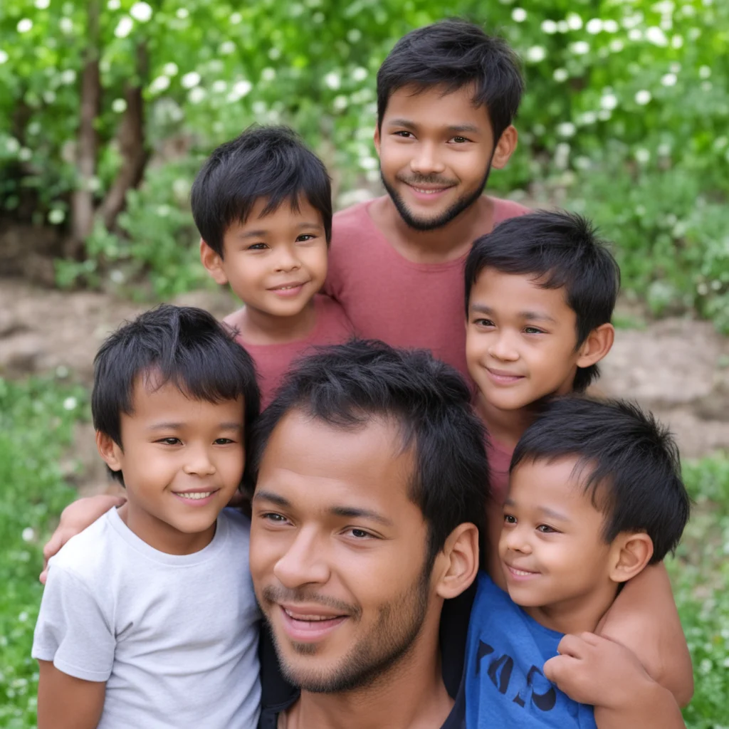 judar with two twin sons that look exactly like him but they are 7 and living a happy life with him good looking trending fantastic 1