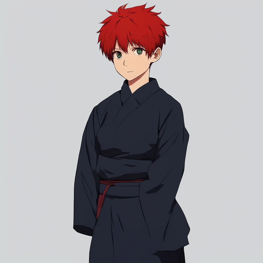 aijujutsu kaisen female character with short red hair in jujutsu high uniform amazing awesome portrait 2