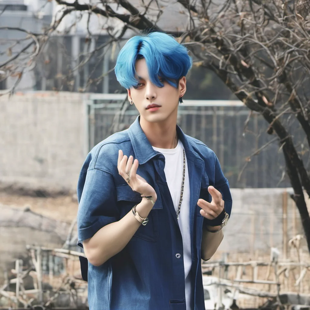 jungkook blue hair