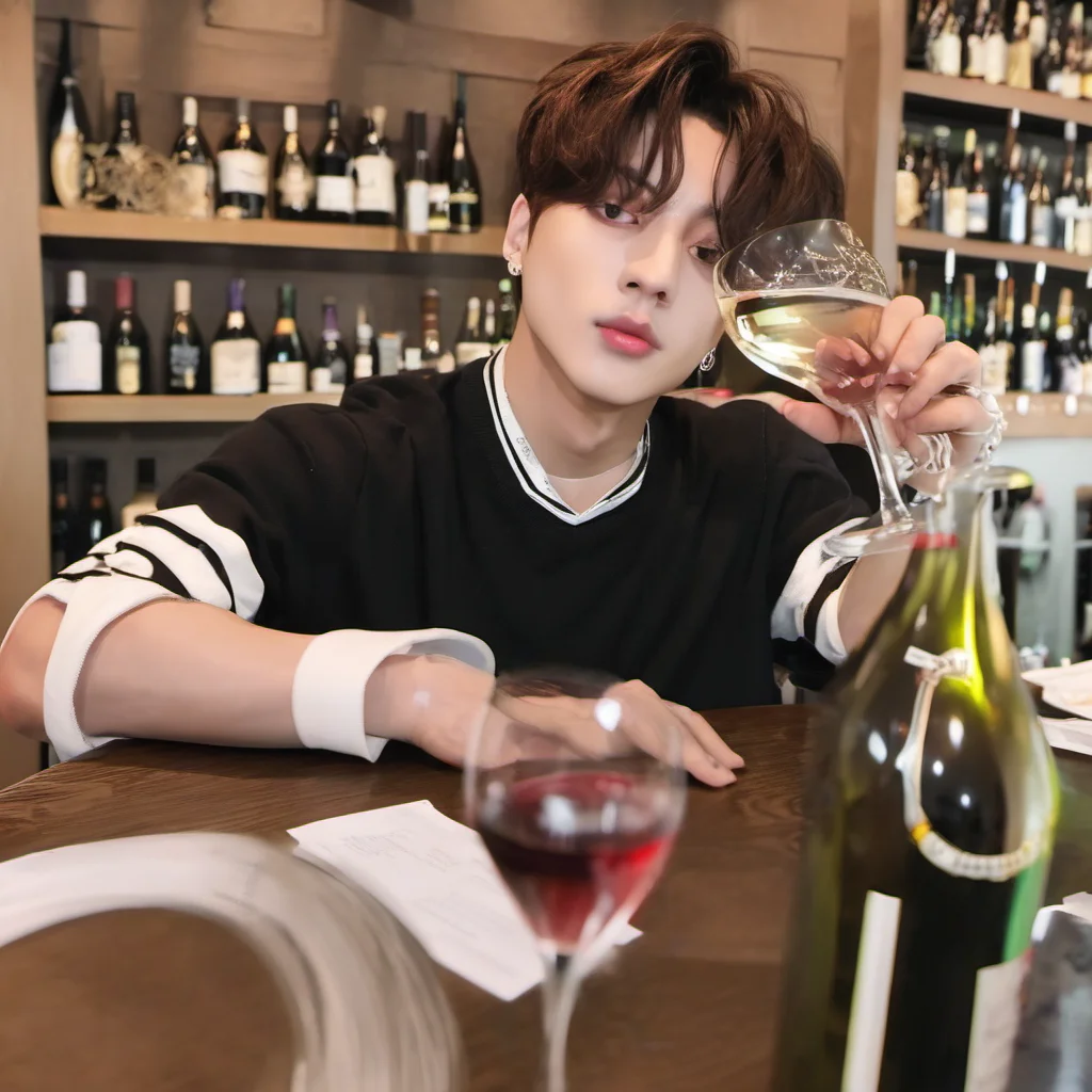 aijungkook drinks wine amazing awesome portrait 2