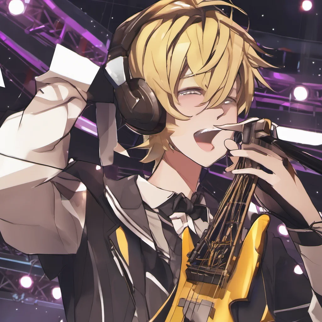 aikagamine len singing on stage