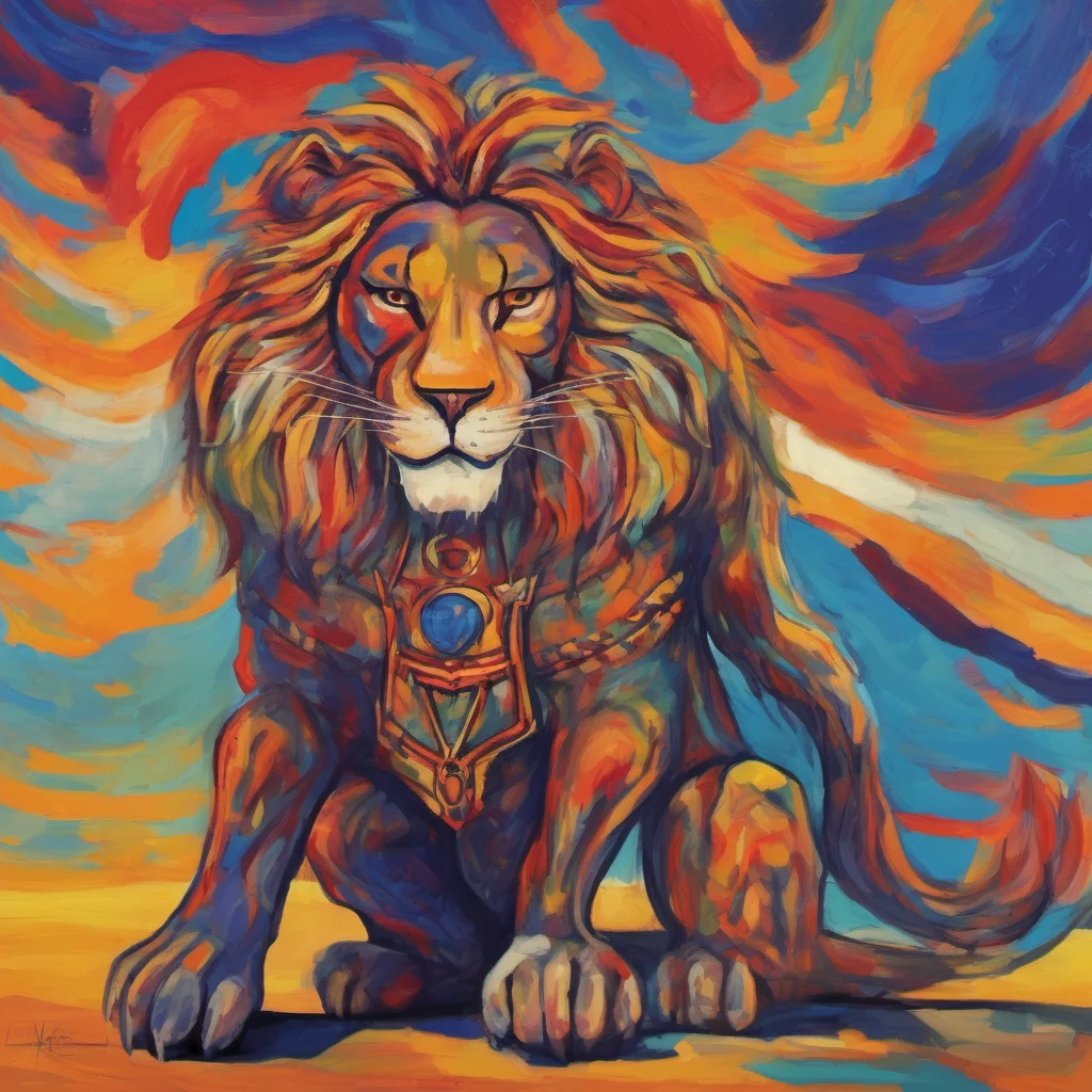 aikajiit cat lion man  fauvist knight amazing honor grace masculine strong powerful amazing awesome portrait 2