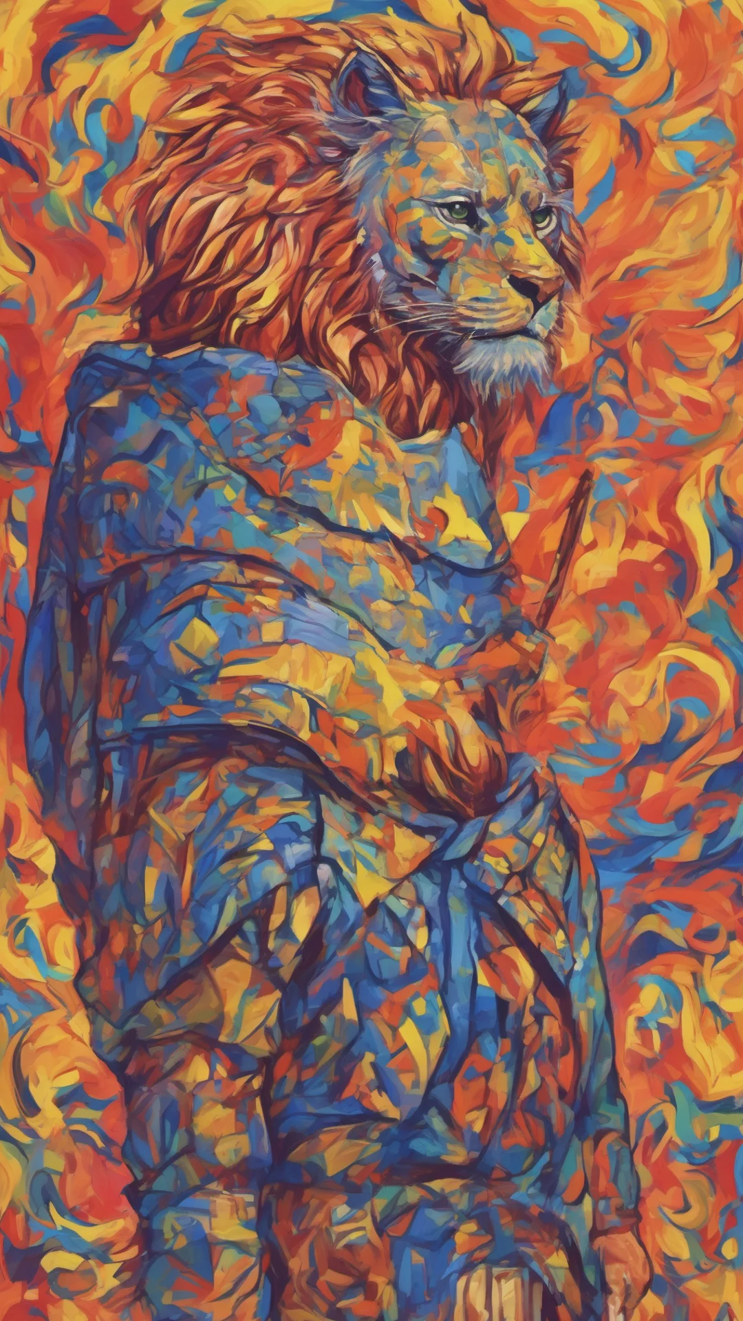 aikajiit cat lion man  fauvist knight amazing honor grace masculine strong powerful fearsome  confident engaging wow artstation art 3 tall