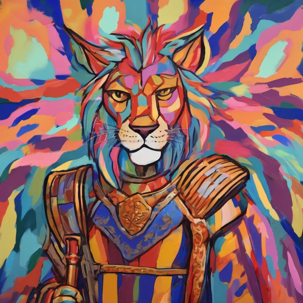 aikajiit cat lion man  fauvist knight amazing honor grace masculine strong powerful wide