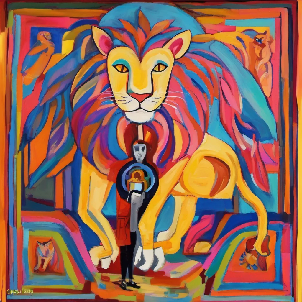 aikajiit cat lion man  fauvist knight amazing honor grace masculine strong powerful wonder  amazing awesome portrait 2 wide