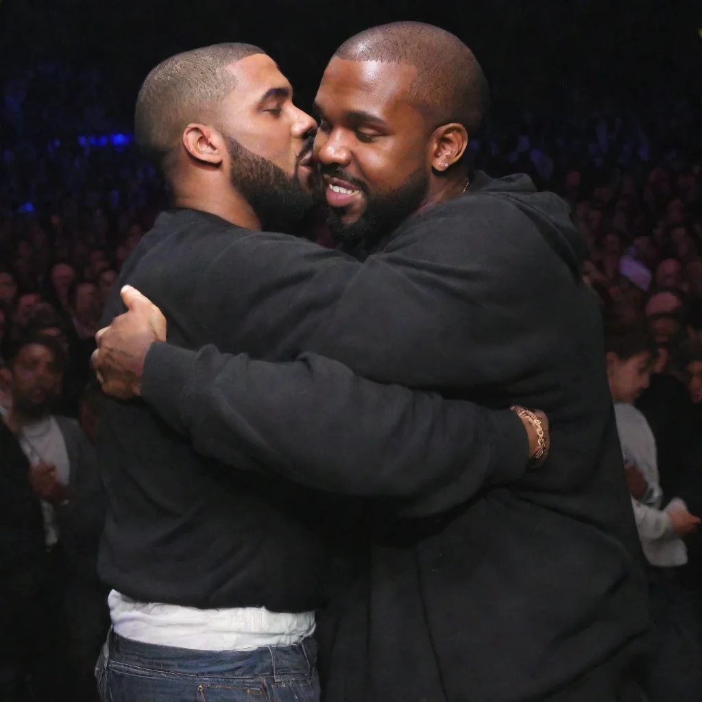 aikanye and drake hugging