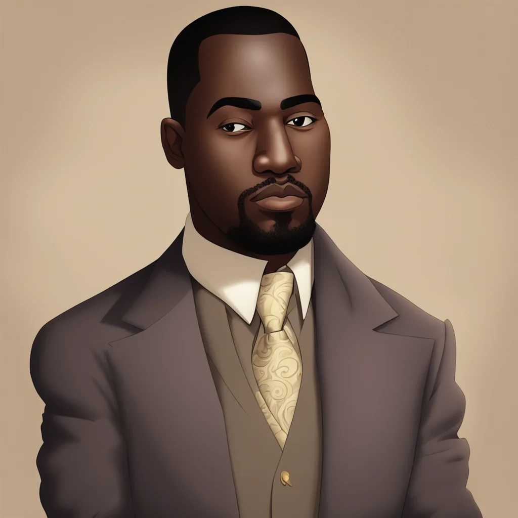 aikanye west as a 1930s cartoon caracter confident engaging wow artstation art 3