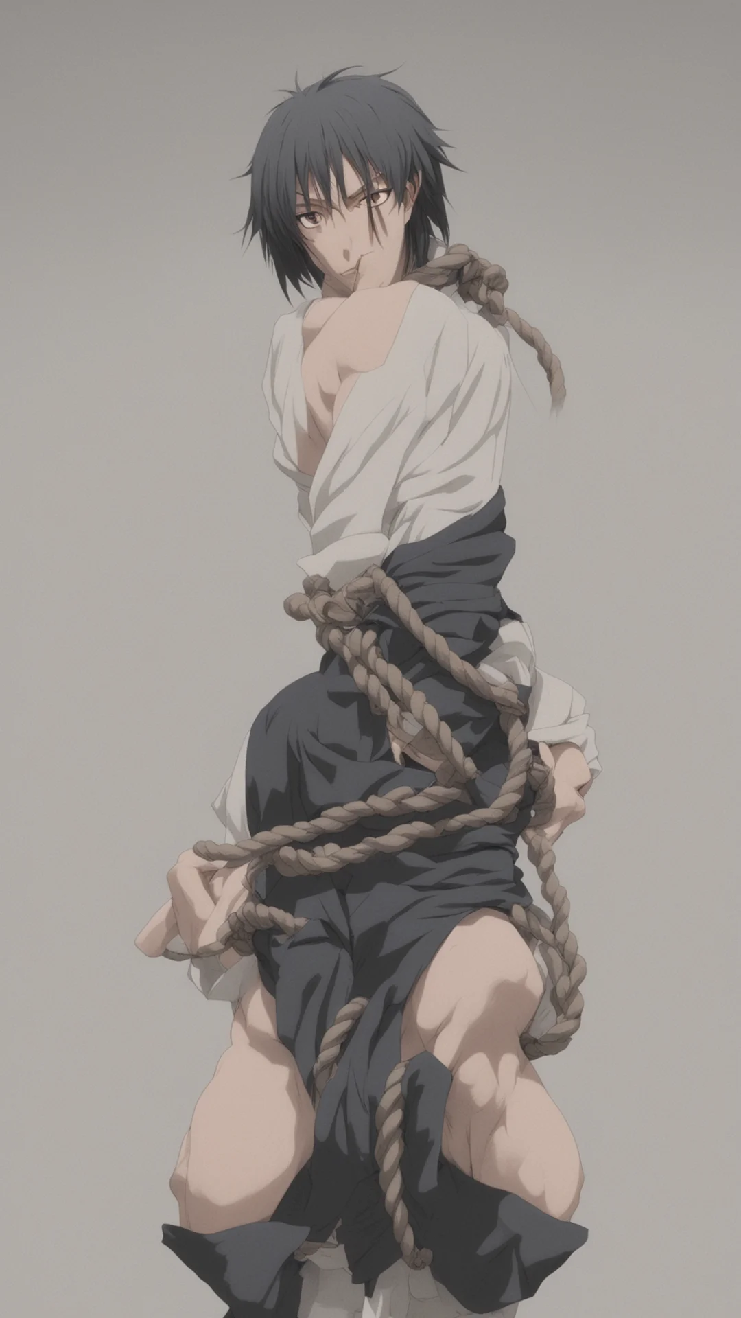 aikeitarou gentouga restrained by rope tall
