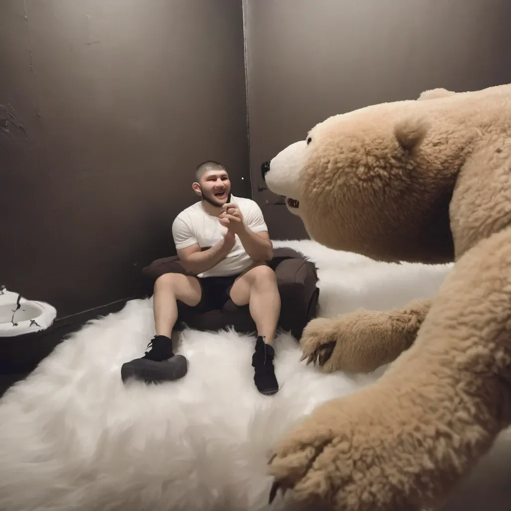 aikhabib peleando con oso