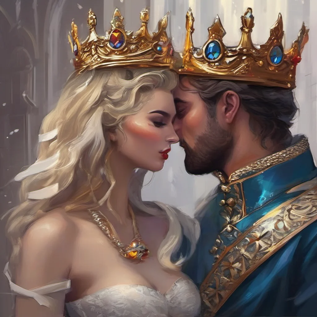 aiking and queen lovers embrace fantasy trending art love amaze 