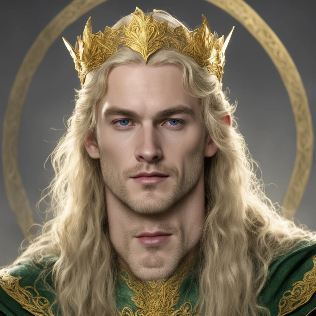 king finrod with golden elvish circlet good looking trending fantastic 1