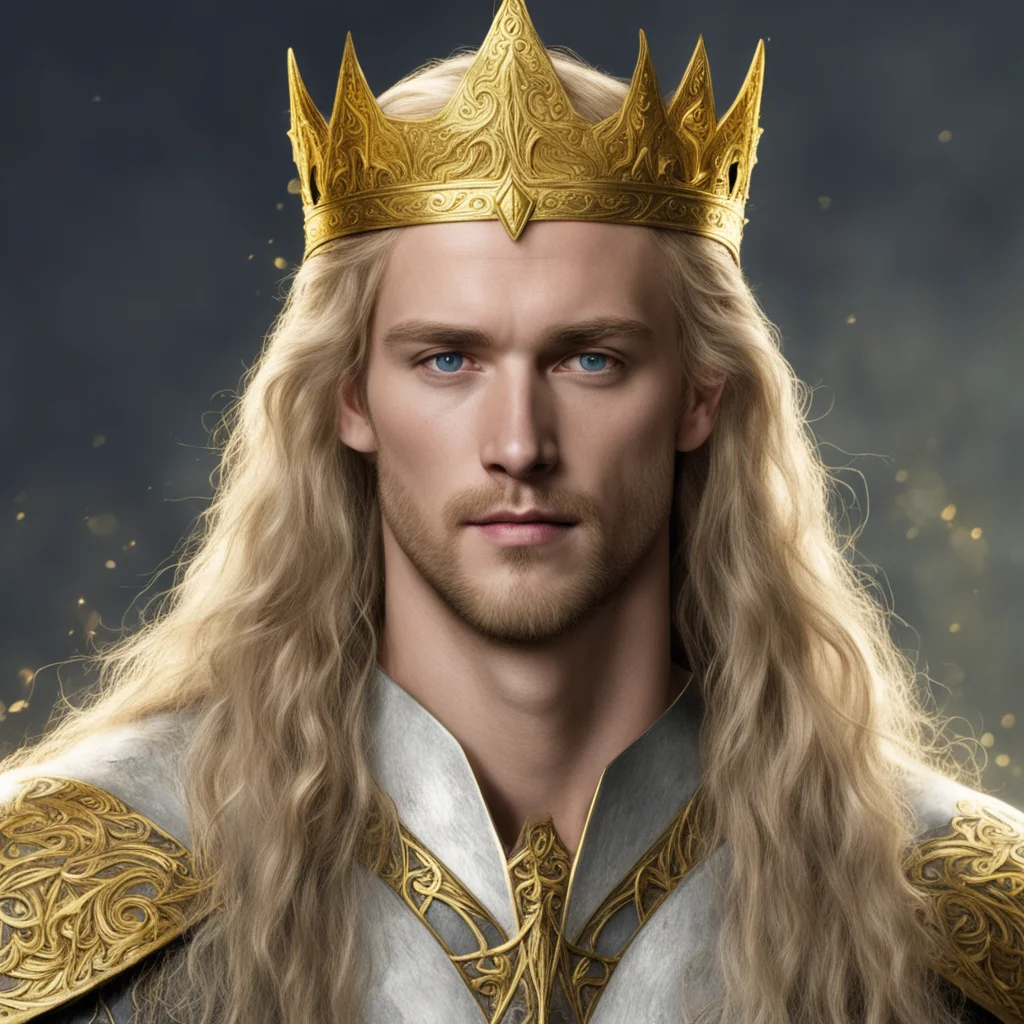 king finrod with golden elvish circlet