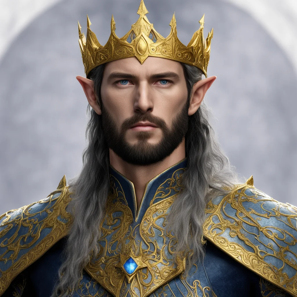 aiking gil galad with golden elvish circlet amazing awesome portrait 2