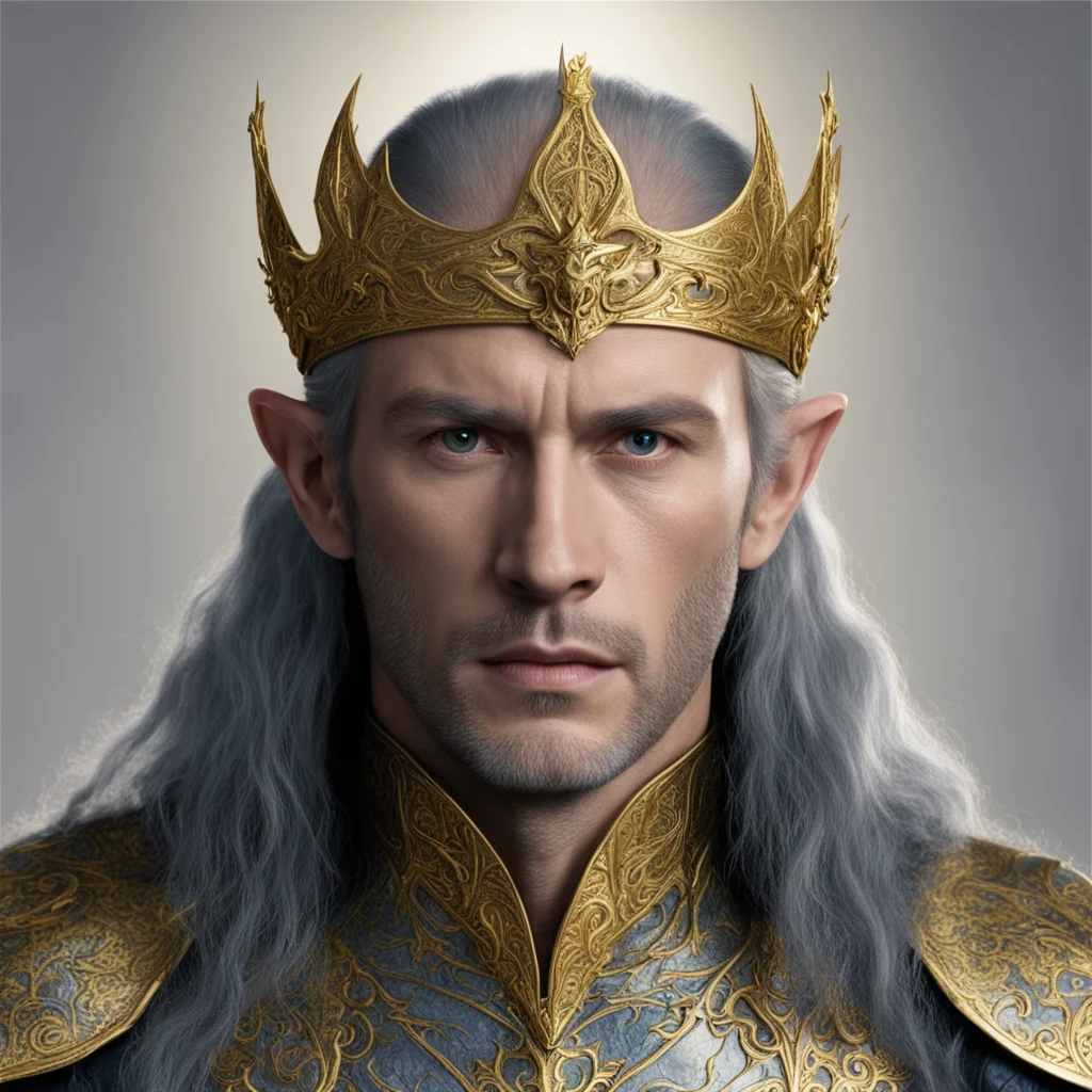 aiking gil galad with golden elvish circlet