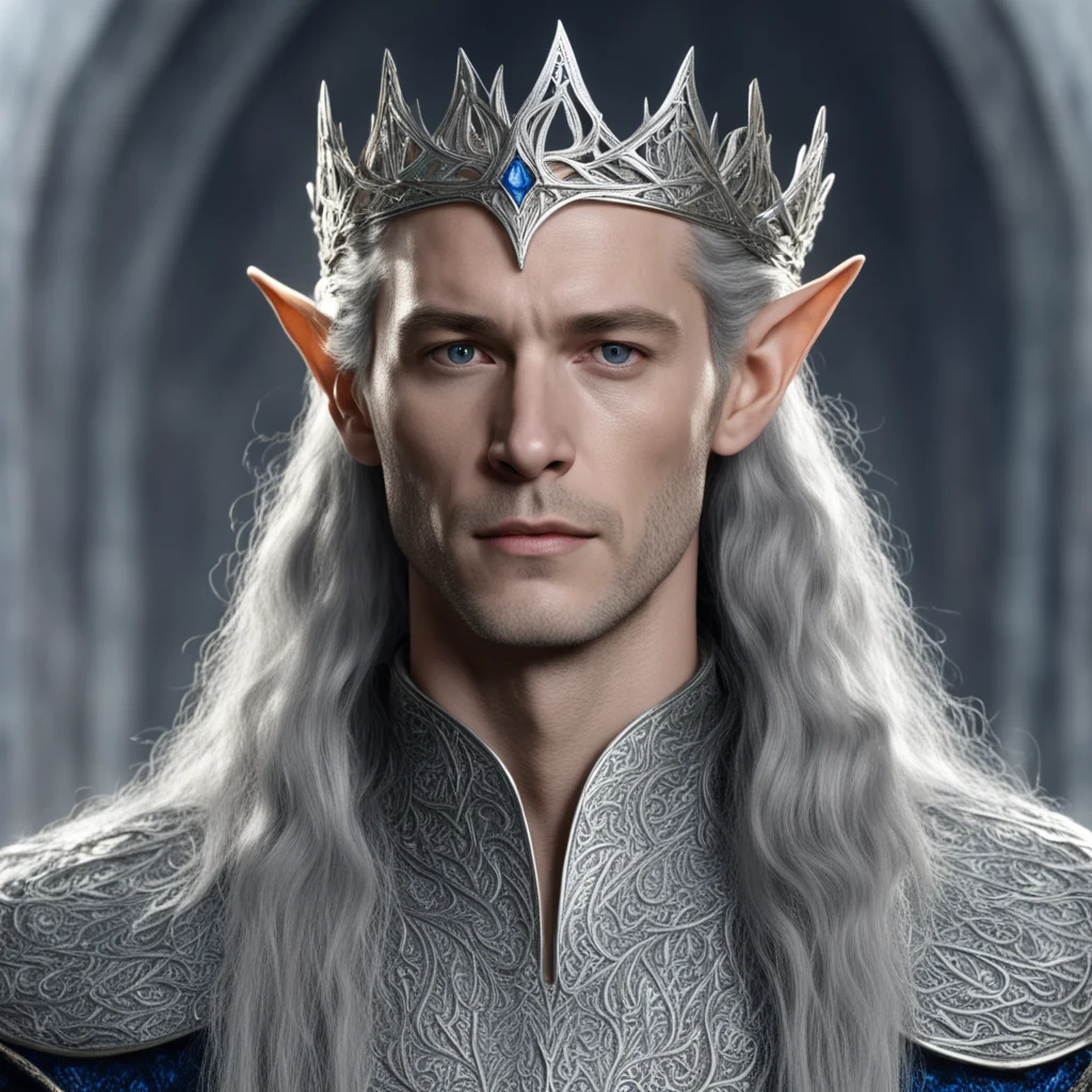 king thingol wearing thin silver elvish circlet  good looking trending fantastic 1