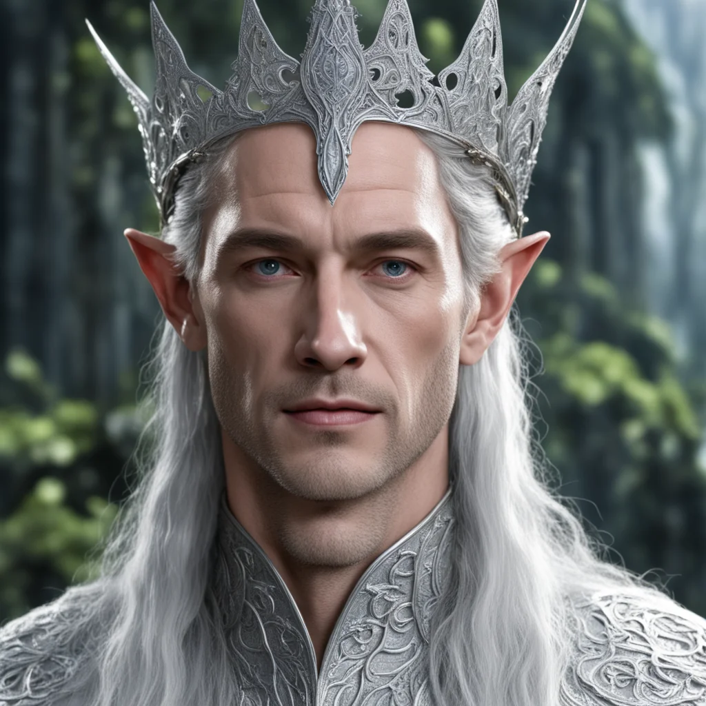 aiking thingol wearing thin silver elvish circlet 