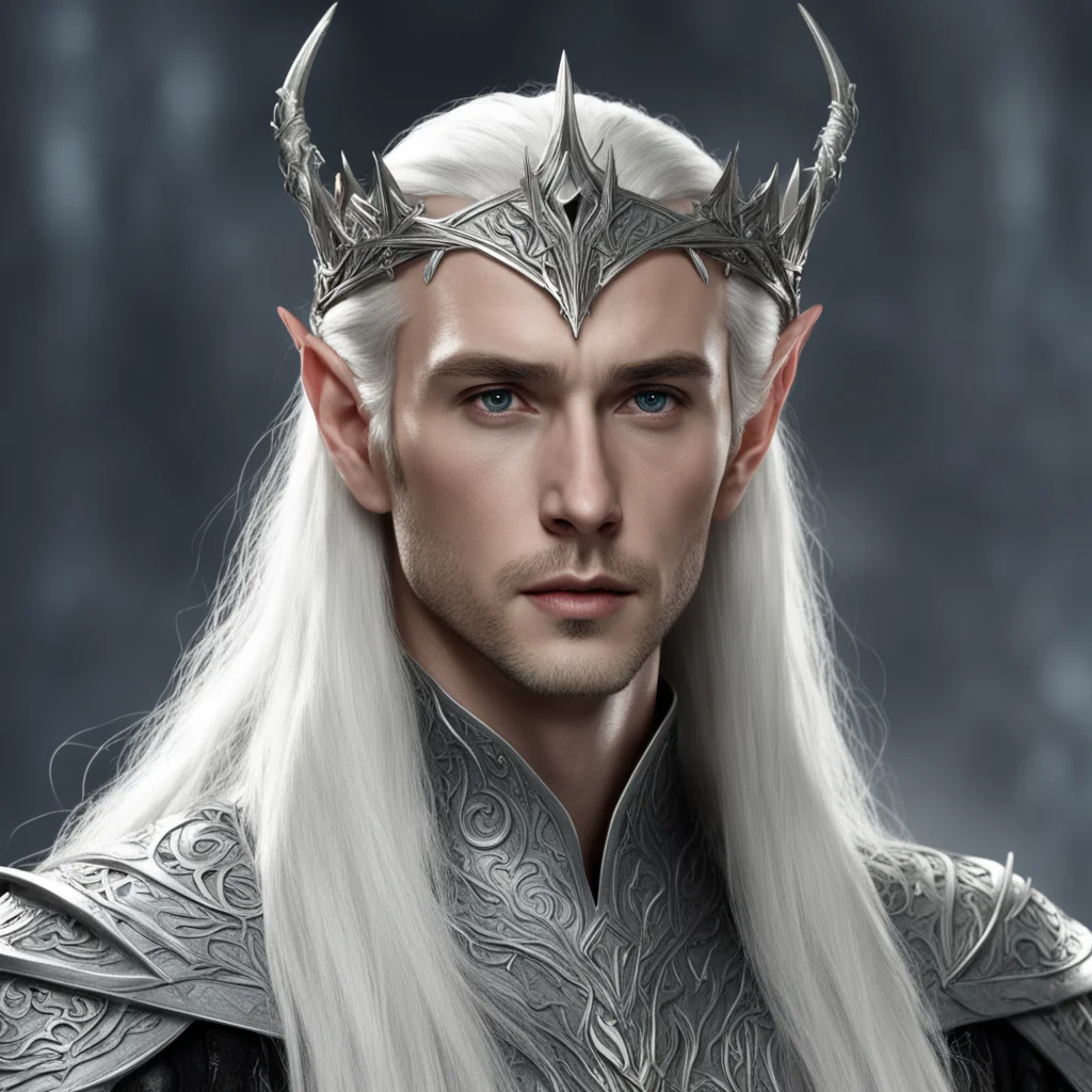 king thranduil with silver elven circlet good looking trending fantastic 1