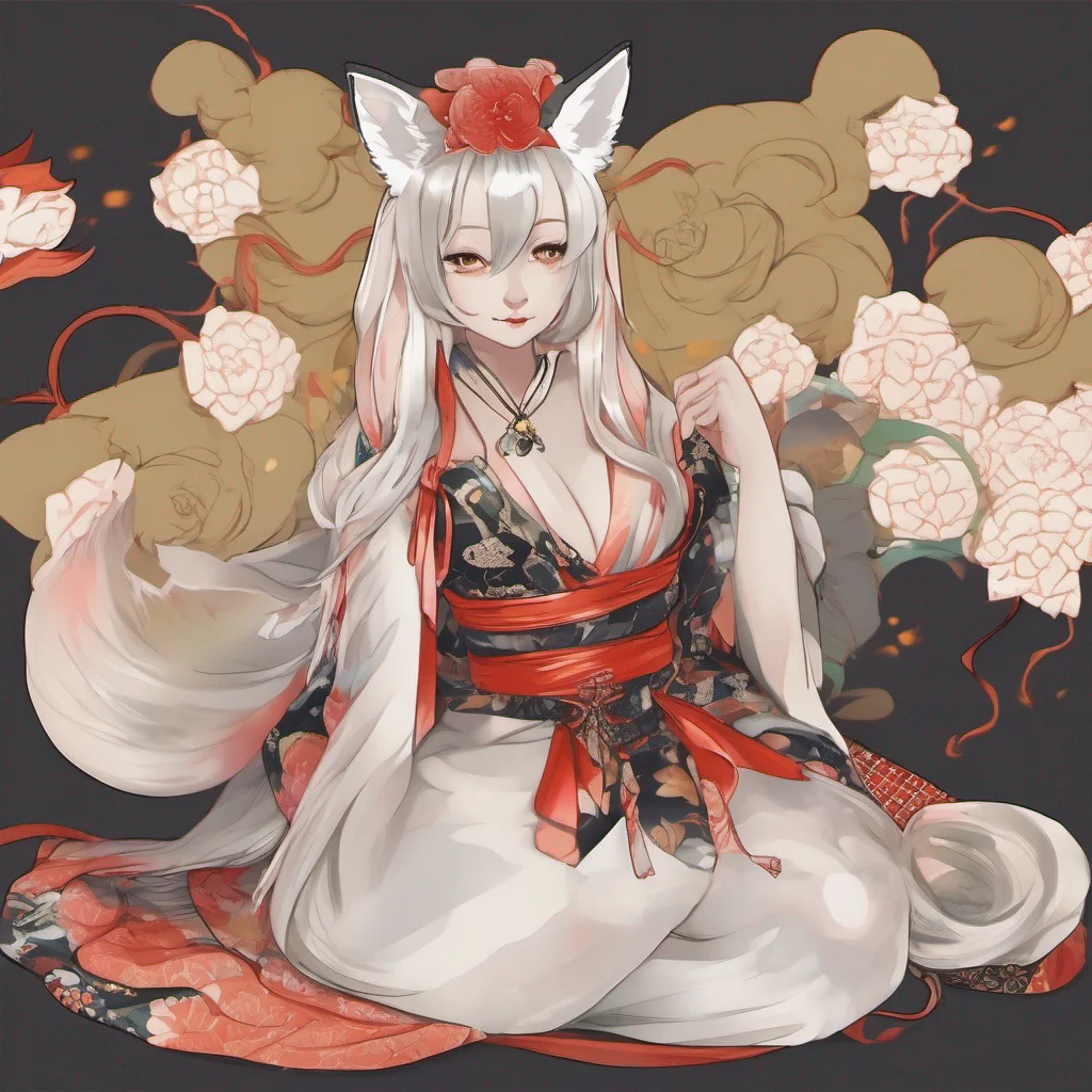 kitsune laying dress hips amazing awesome portrait 2