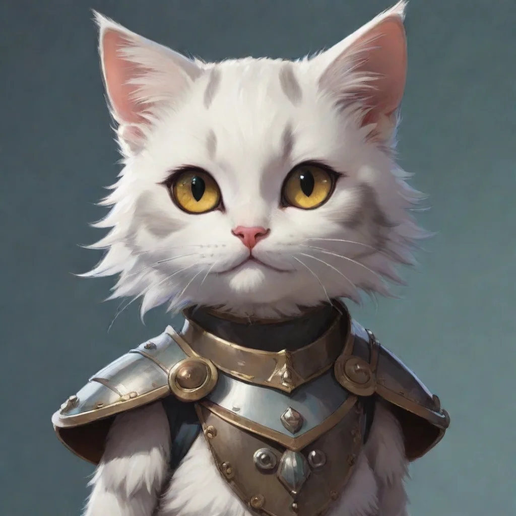 aikitten cute armoured adorned aesthetic artstation anime ghibli hd epic portrait art