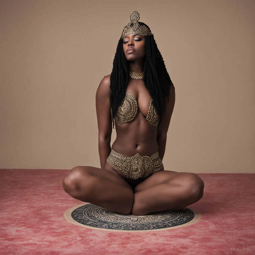 kneeling before black goddess 