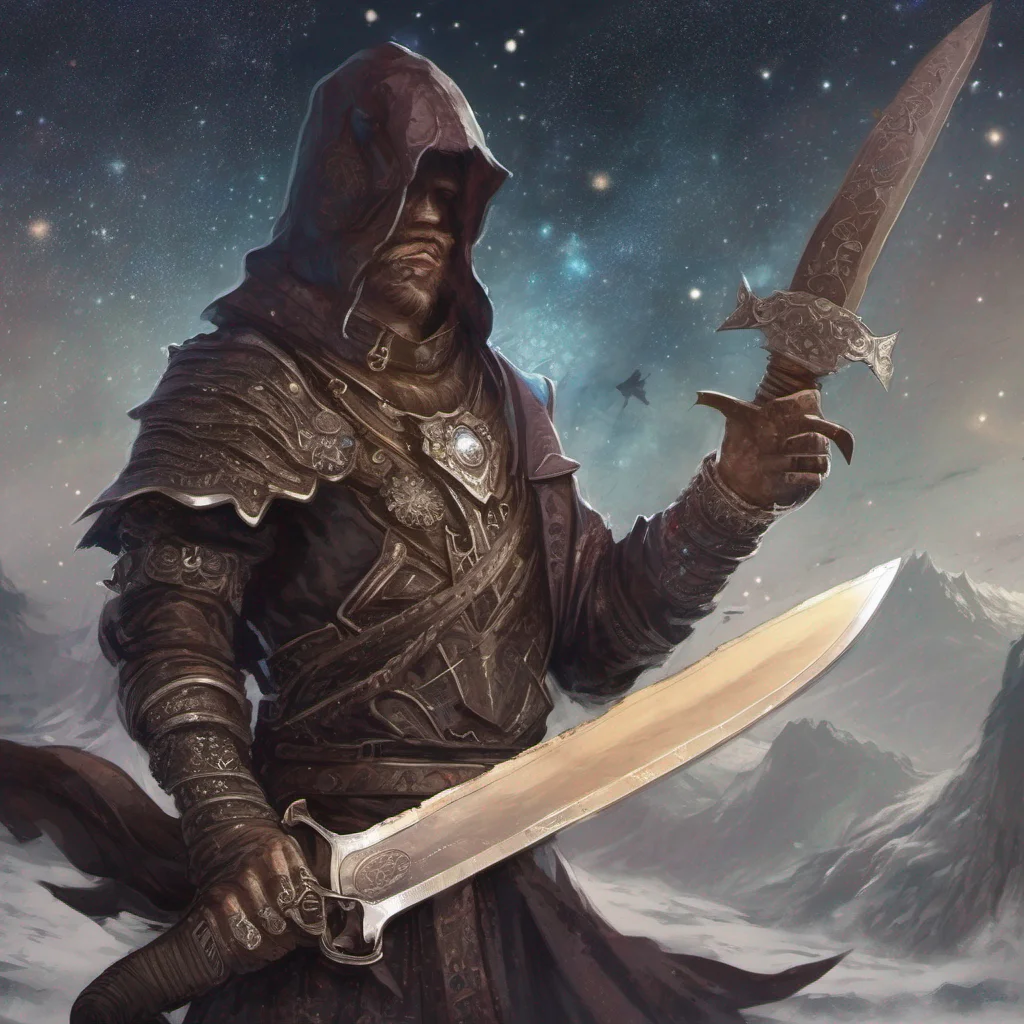 knife made of stars fantasy art amazing awesome portrait 2