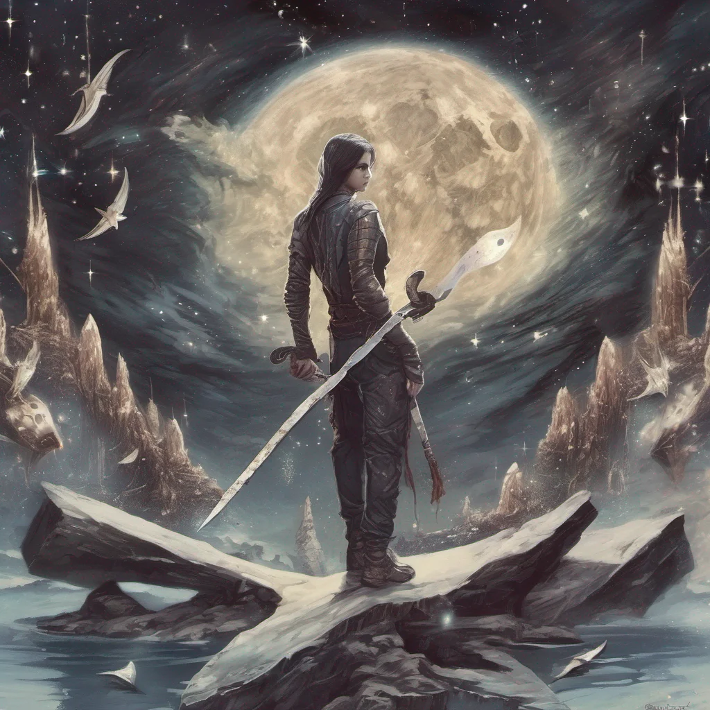 knife made of stars fantasy art