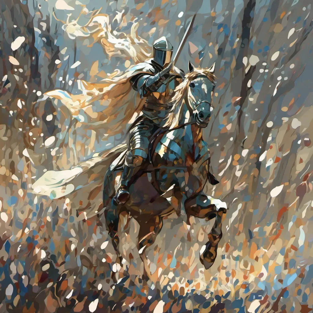 aiknight ethereal impressionist majestic handsome warrior