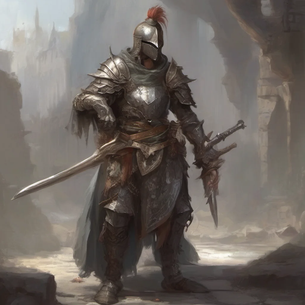 aiknight fantasy art warrior wanderer beggar seductive confident engaging wow artstation art 3