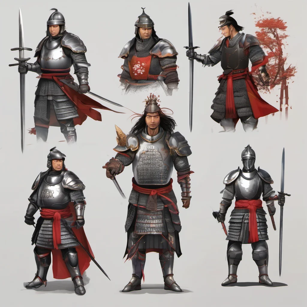 aiknight japanese handsome warrior epic realistic confident engaging wow artstation art 3