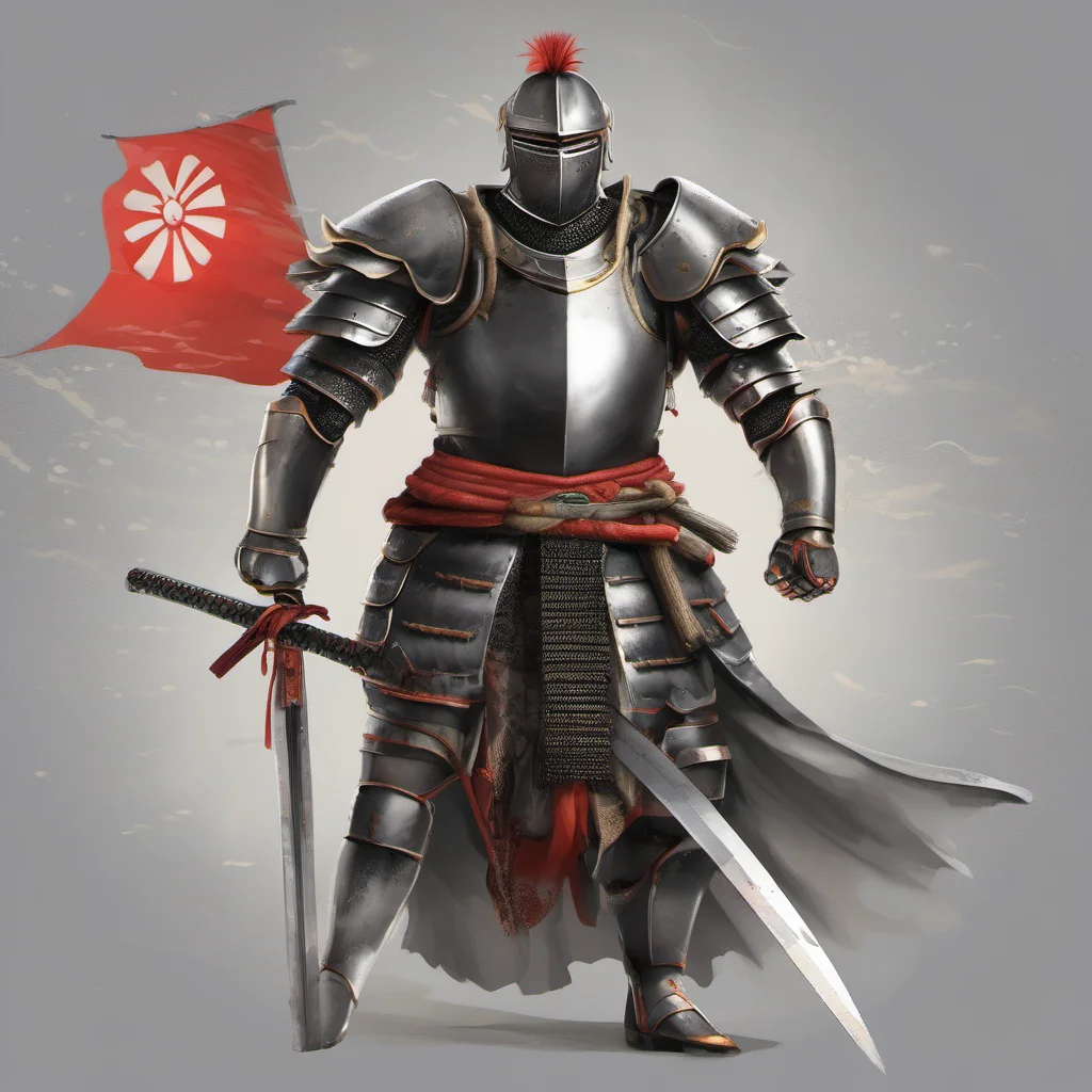 aiknight japanese handsome warrior epic realistic