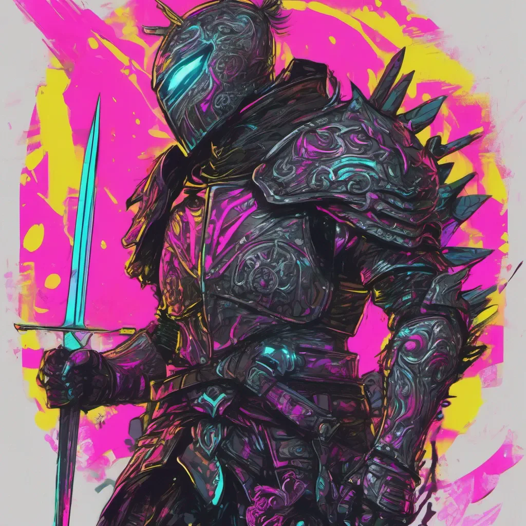 aiknight neon punk fantasy art good looking trending fantastic 1